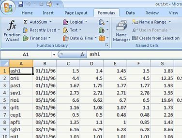 Скриншот программы Microsoft Excel