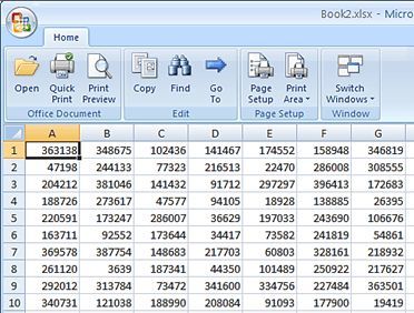 Скриншот программы Microsoft Office Excel Viewer