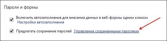 пароль под звездочками в настройках браузера