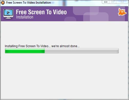 установка программы Free Screen To Video
