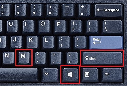 разворачивание окон с помощью Windows-Shift-M