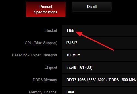 сокет материнской платы в характеристиках
