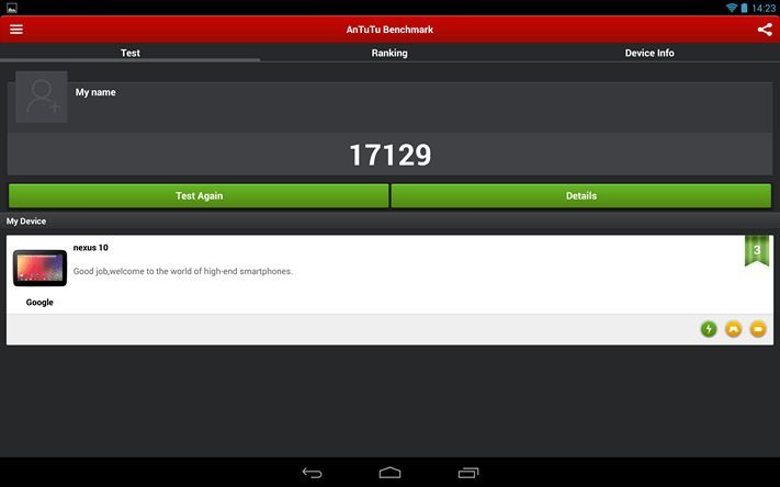 Скриншот AnTuTu из Nexus 10