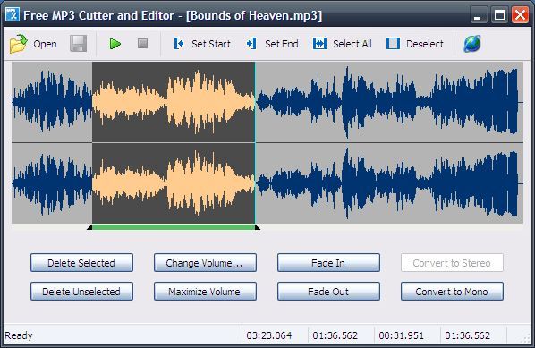 Программа для нарезки музыки: Free MP3 Cutter and Editor