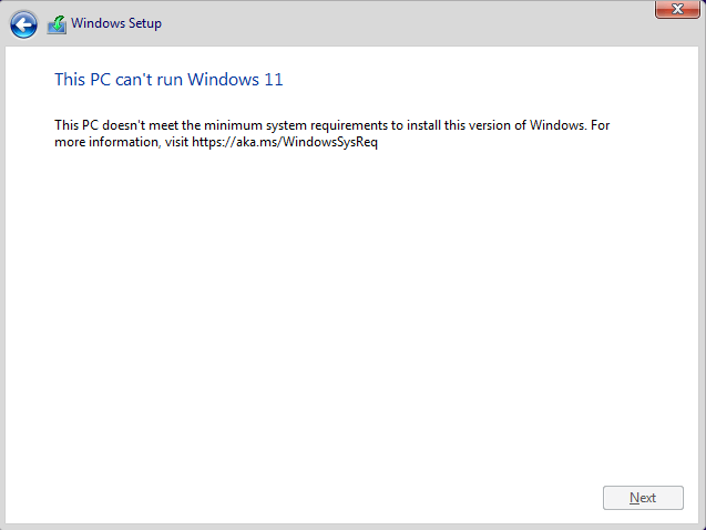 Windows 11 не может быть запущена на этом ПК