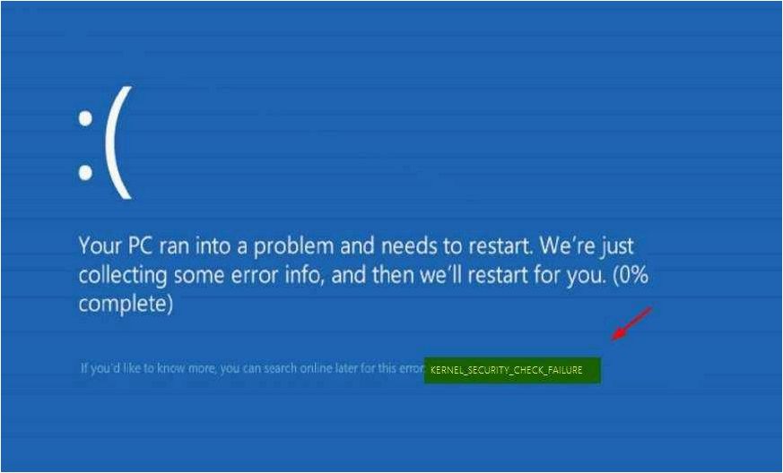 KERNEL_SECURITY_CHECK_FAILURE BSoD — причины и варианты решения, которые помогут избежать синего экрана смерти