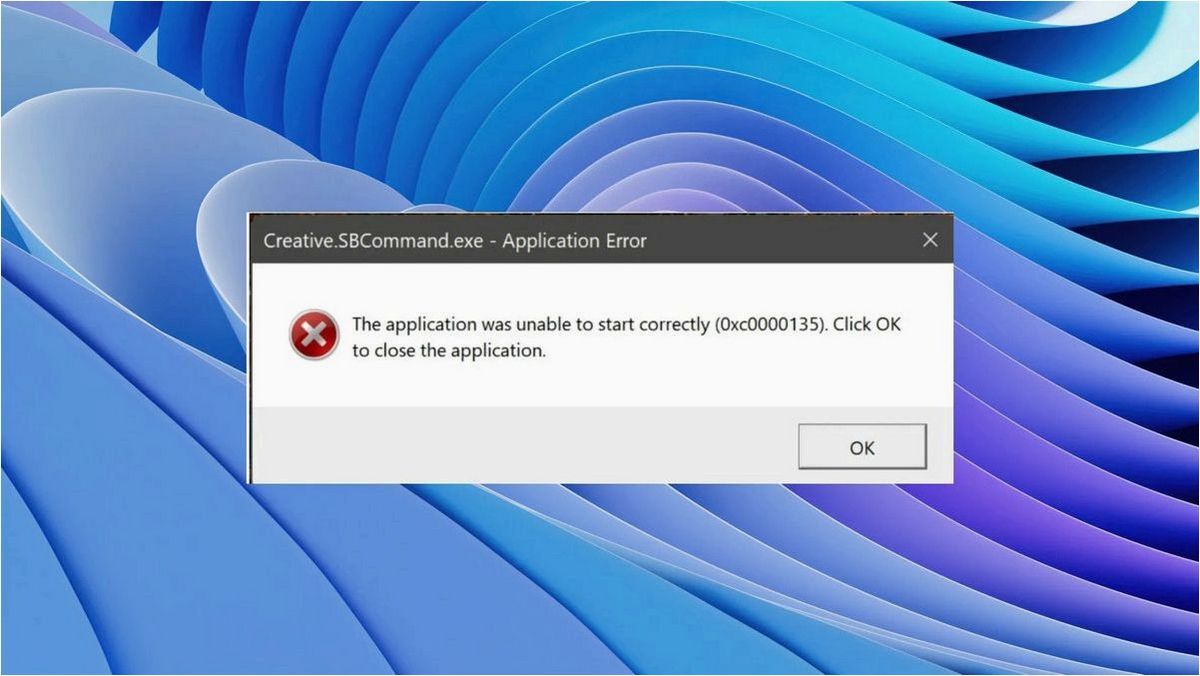 Ошибка приложения 0xc0000135 и эффективные способы ее решения