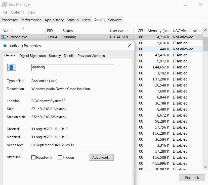 Audiodg.exe — рассмотрение процесса и причины его нагрузки на процессор
