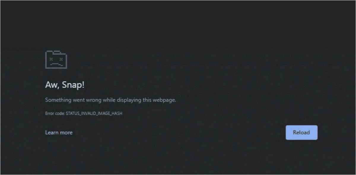 STATUS_INVALID_IMAGE_HASH в Microsoft Edge и Google Chrome