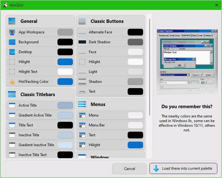 WinPaletter — бесплатная программа для тонкой настройки цветов Windows 11 и 10