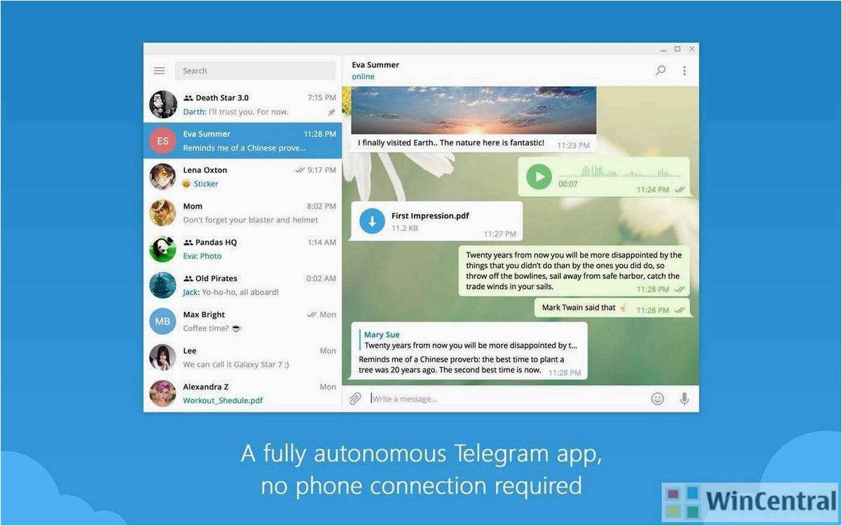 Telegram for Desktop — общение со всеми контактами в Telegram с рабочего стола вашего компьютера легко и удобно