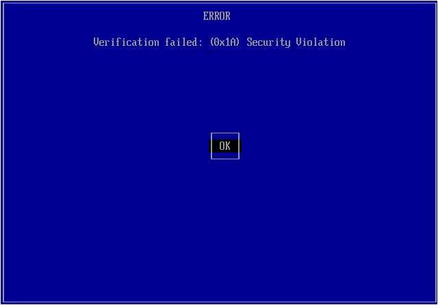 Загрузка с флешки Ventoy при включенной опции Secure Boot