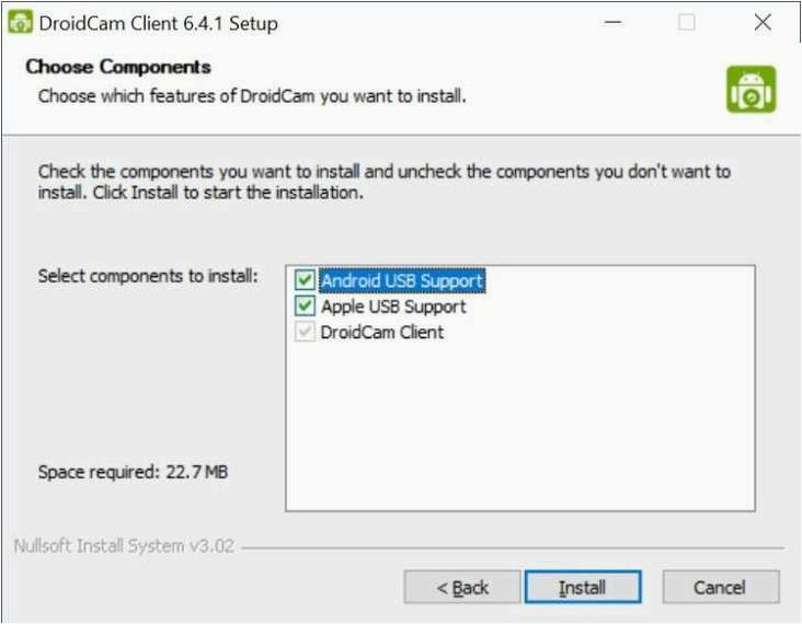 DroidCam Client — обязательный клиент для использования DroidCam в Windows