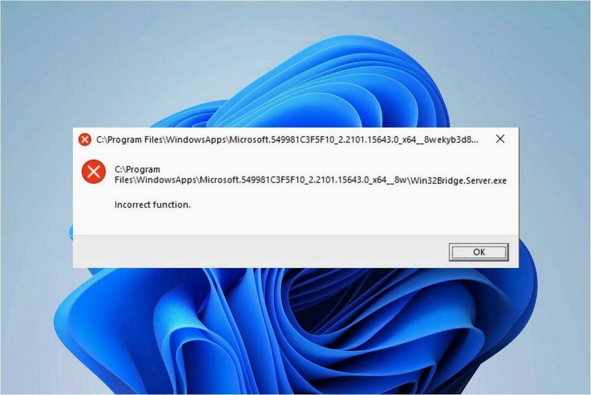 Исправление ошибок Win32Bridge.Server.exe в операционных системах Windows 11 и Windows 10