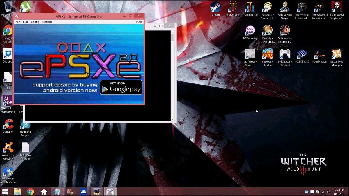 EPSXe — Запускайте игры для PlayStation на своем компьютере и наслаждайтесь захватывающим игровым опытом!