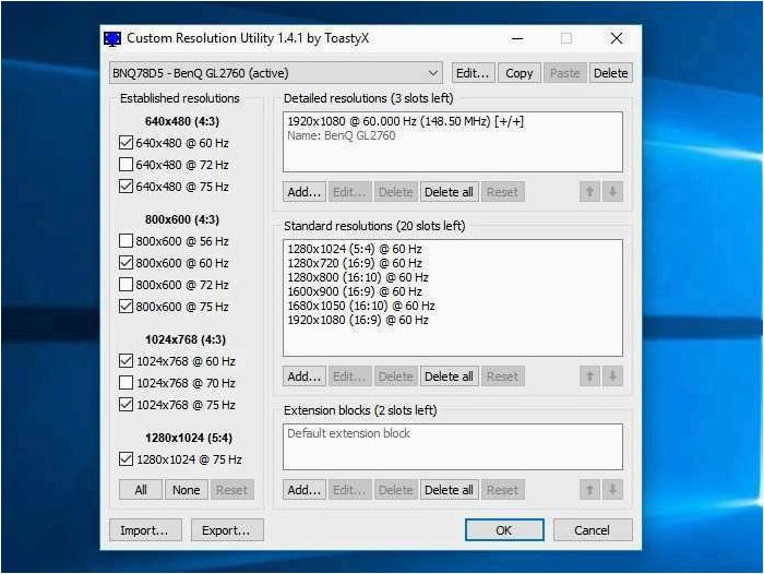 Custom Resolution Utility (CRU) — Создавайте пользовательские разрешения в Windows
