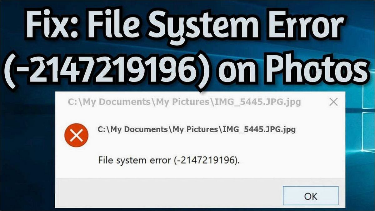 Как исправить ошибки файловой системы 2147416359 и 2147219196 в Windows 11 и 10