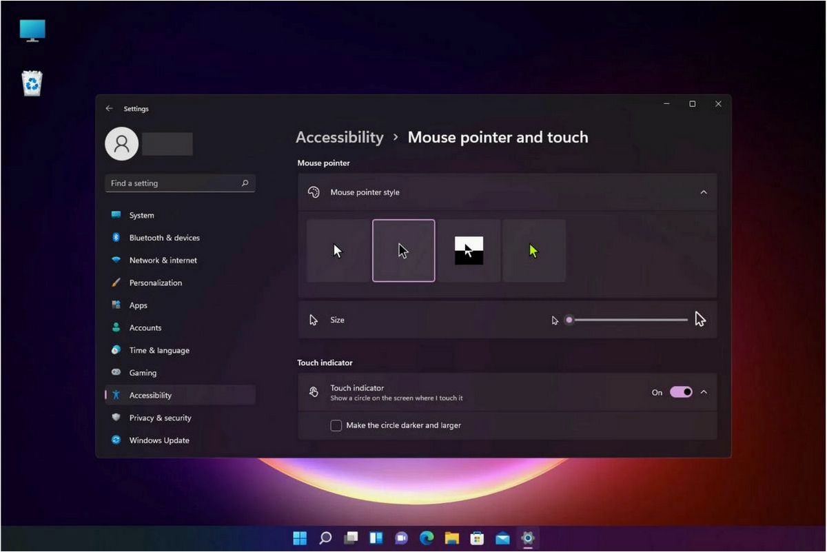 Как настроить и изменить указатель мыши или курсор в операционной системе Windows 11