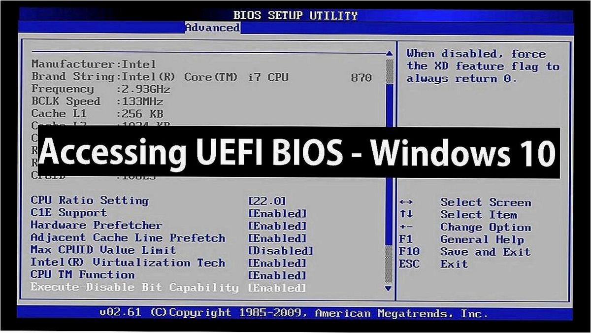 Как получить доступ к БИОС/UEFI в новой операционной системе