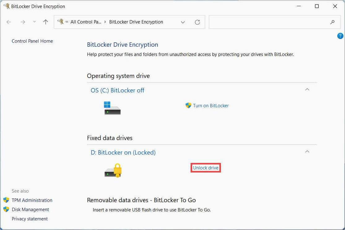 Шифрование USB флешки, карты памяти или другого съемного накопителя в BitLocker To Go