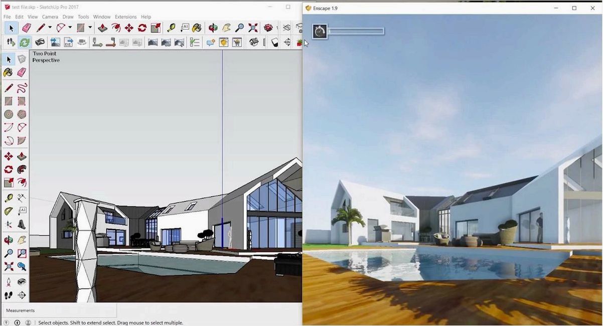 SketchUp Pro — легкое 3D моделирование, совместимое с Google Earth, для создания реалистичных и интерактивных проектов